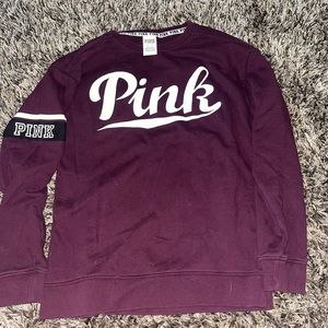 Size XS. Purple Pink Victoria Secret crewneck.